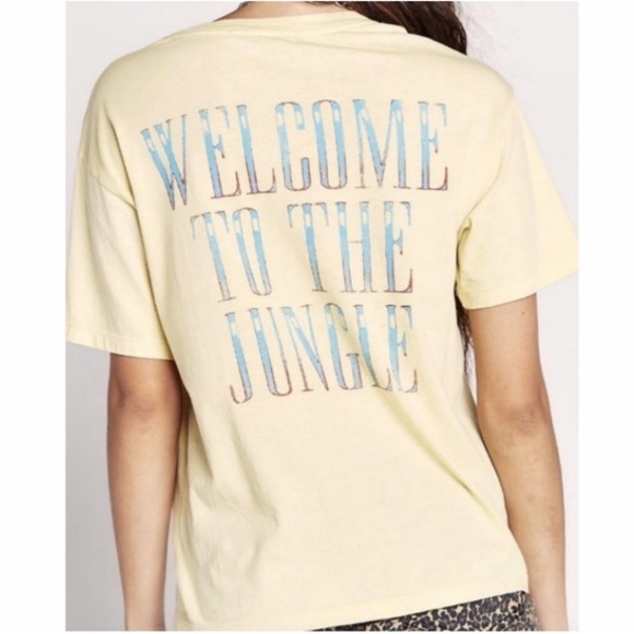 Daydreamer Guns N Roses Yellow Rock Tee - Picture 2 of 2